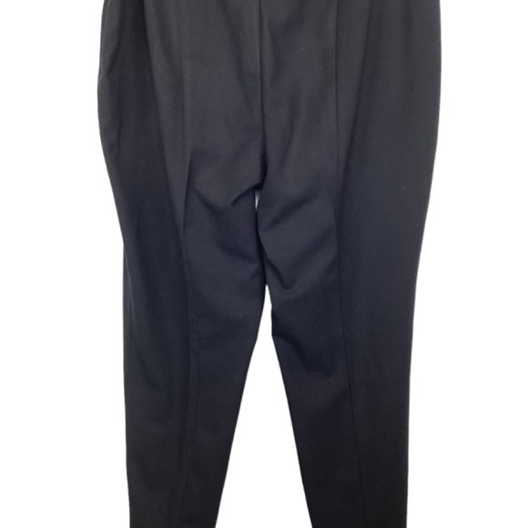 Talbots Hollywood Black Pants Size 12 Side‎ Slit Dress Trousers Career - Picture 7 of 10